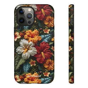 Phone Case - Crochet Hibiscus