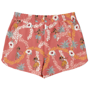 African Female Flowers Design  Athletic Loose Shorts - AOP