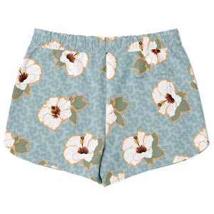 Holo Holo Shorts - White Hibiscus