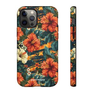 Phone Case - Tiger Strip Floral