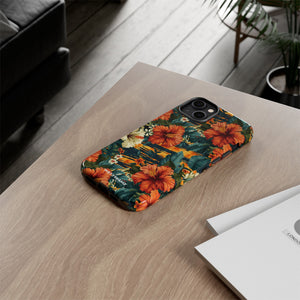 Phone Case - Tiger Strip Floral