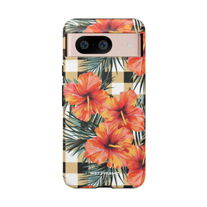 Phone Case - Hibiscus Plaid