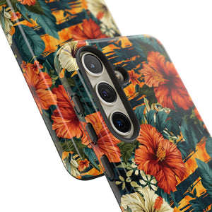 Phone Case - Tiger Strip Floral