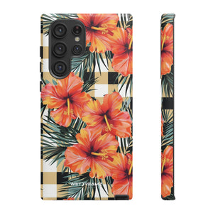 Phone Case - Hibiscus Plaid