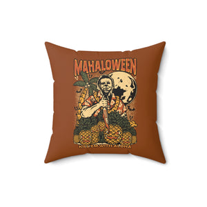 Mahaloween Square Pillow - Autumn