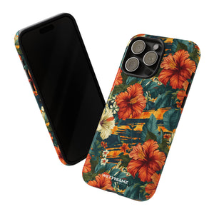 Phone Case - Tiger Strip Floral