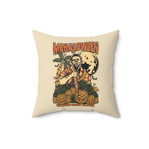 Mahaloween Square Pillow - Cream