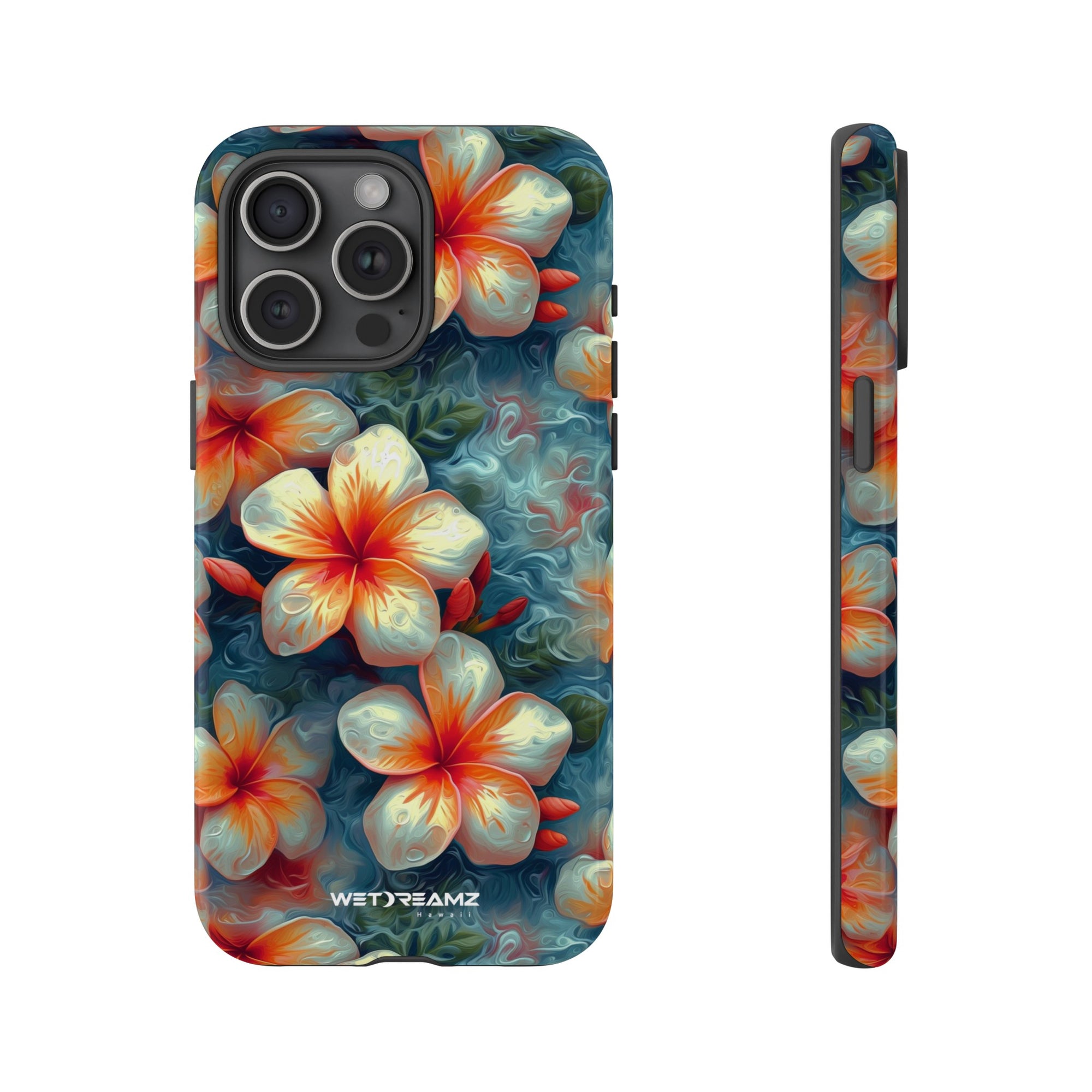 Phone Case Liquid Plumeria Wet Dreamz Hawaii