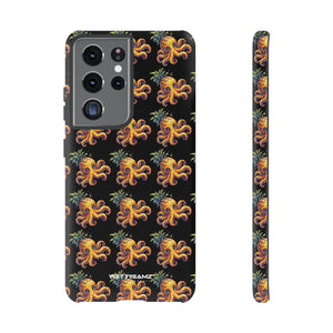 Phone Case - Pineapple Octopus Pattern - Black Ground