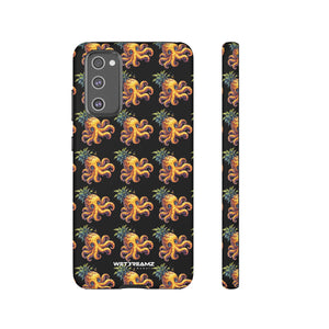 Phone Case - Pineapple Octopus Pattern - Black Ground