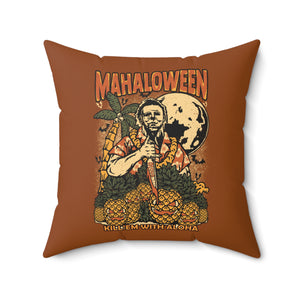 Mahaloween Square Pillow - Autumn