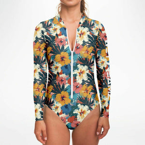 Bodysuit Long Sleeve - Abstract Floral