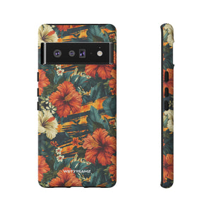 Phone Case - Tiger Strip Floral