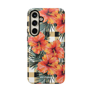 Phone Case - Hibiscus Plaid