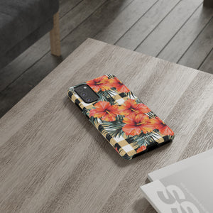 Phone Case - Hibiscus Plaid