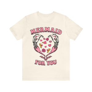 Unisex Mermaid For You Tee - Pink Print