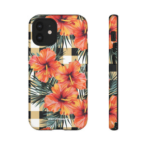 Phone Case - Hibiscus Plaid