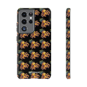 Phone Case - Pineapple Octopus Pattern - Black Ground