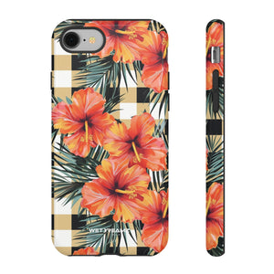 Phone Case - Hibiscus Plaid