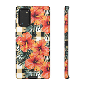 Phone Case - Hibiscus Plaid