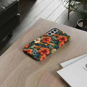 Phone Case - Tiger Strip Floral