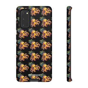 Phone Case - Pineapple Octopus Pattern - Black Ground