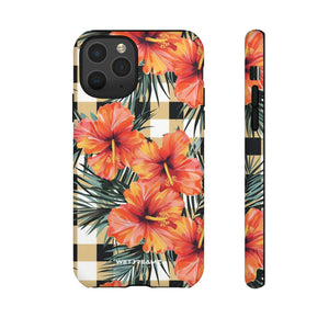 Phone Case - Hibiscus Plaid