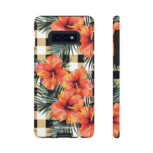 Phone Case - Hibiscus Plaid