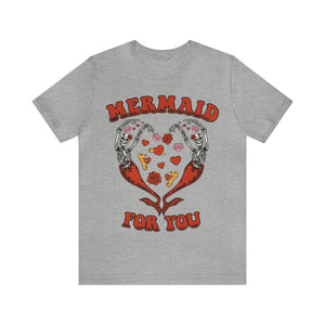 Unisex Mermaid For You Tee - Red Print