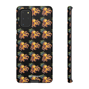 Phone Case - Pineapple Octopus Pattern - Black Ground