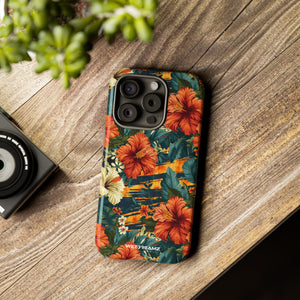 Phone Case - Tiger Strip Floral