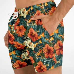 Swim Trunks - Tiger Stripe Floral