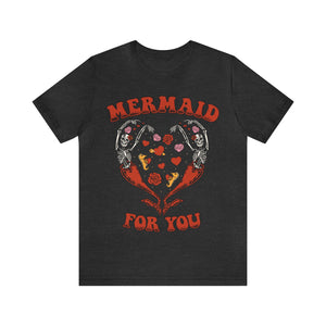 Unisex Mermaid For You Tee - Red Print