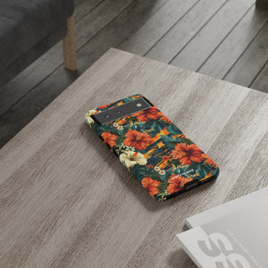 Phone Case - Tiger Strip Floral