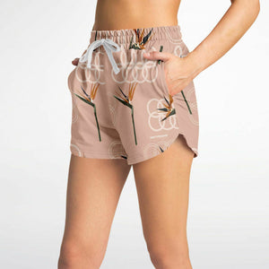 paradise flowers Athletic Loose Shorts - AOP