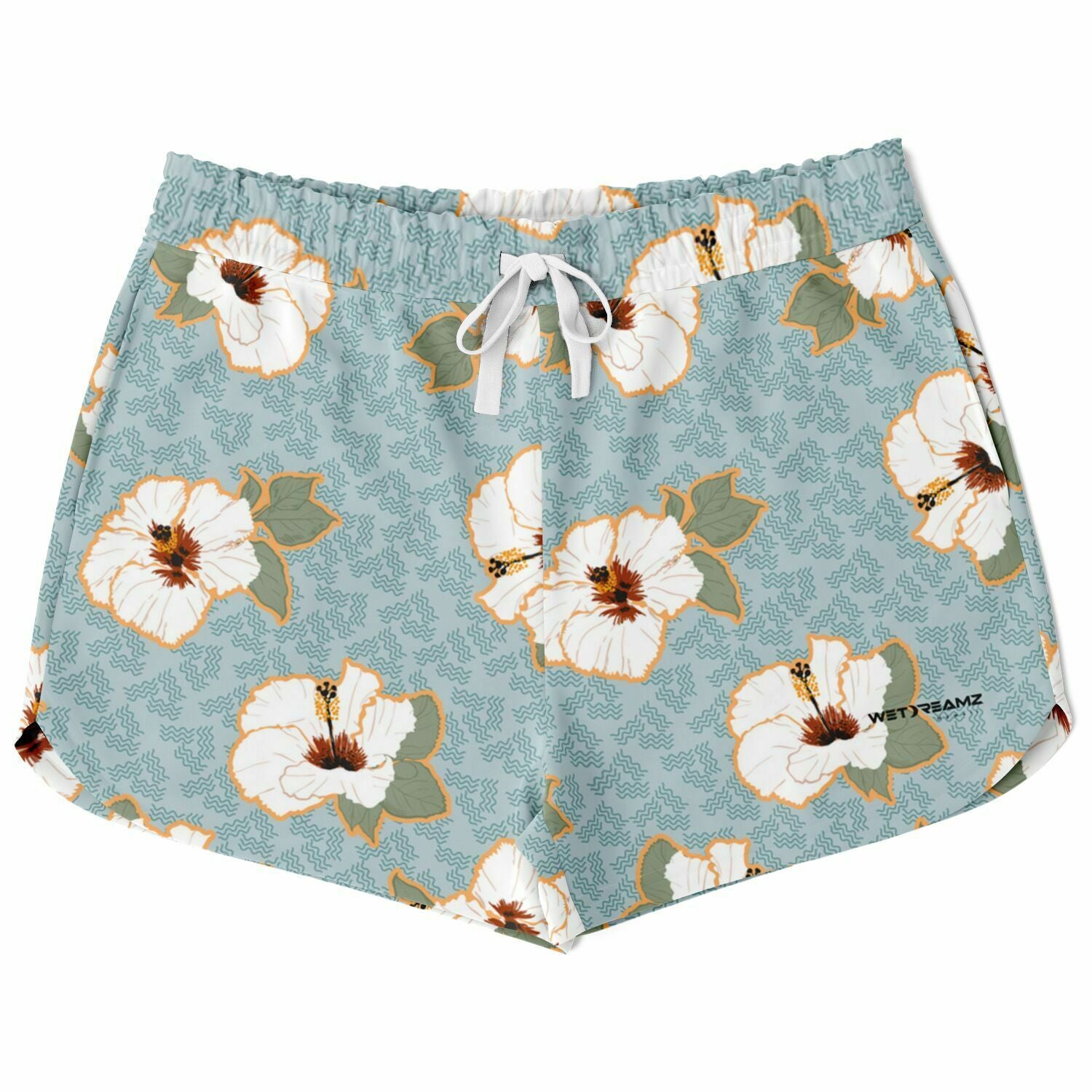 Holo Holo Shorts - White Hibiscus