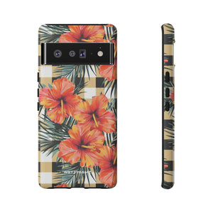 Phone Case - Hibiscus Plaid