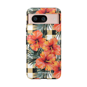 Phone Case - Hibiscus Plaid