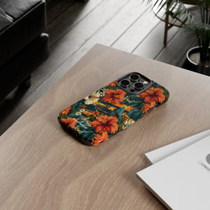 Phone Case - Tiger Strip Floral