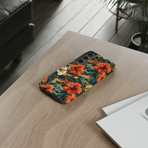 Phone Case - Tiger Strip Floral