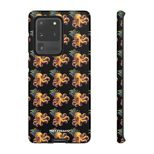 Phone Case - Pineapple Octopus Pattern - Black Ground