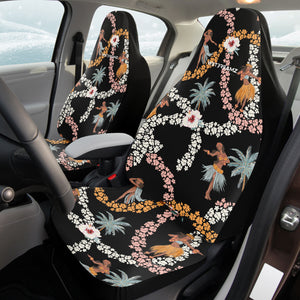 Hula Dancer Car Seat Cover - Black