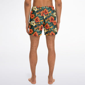 Swim Trunks - Tiger Stripe Floral