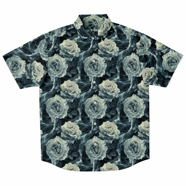 Aloha Shirt - White Rose