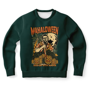 MAHALOWEEN Sweatshirt  - Mauka Green