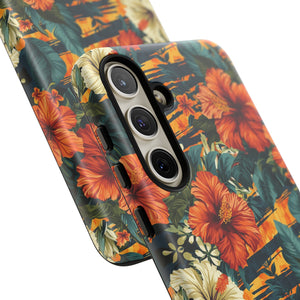 Phone Case - Tiger Strip Floral