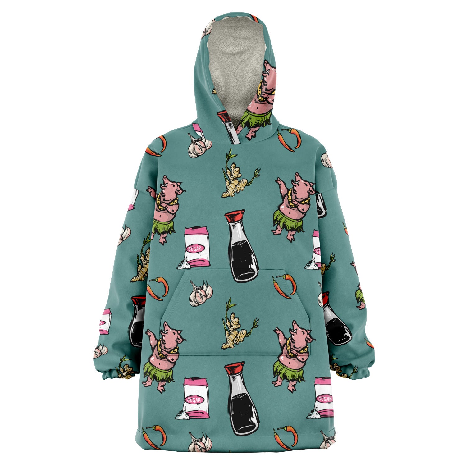 Smoke Meat Snug Hoodie -  Sea Green