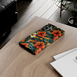 Phone Case - Tiger Strip Floral