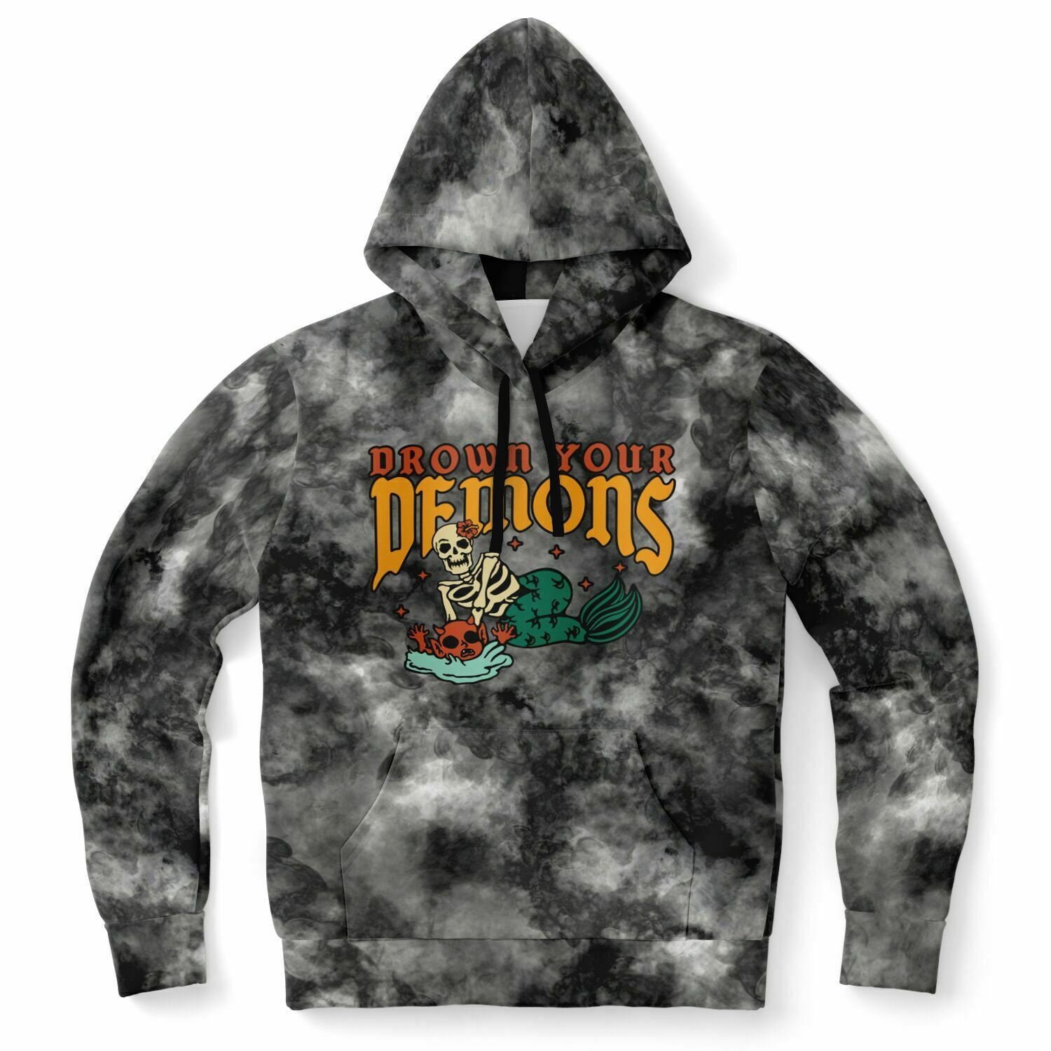 Unisex Drown Demons Hoodie - Smoke
