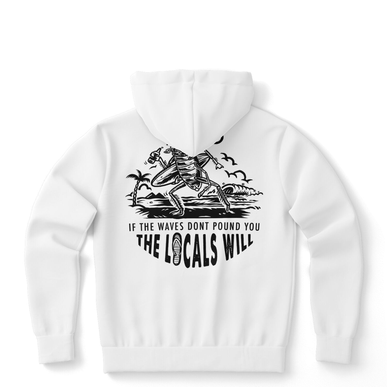 Unisex Pound Em Hoodie - White